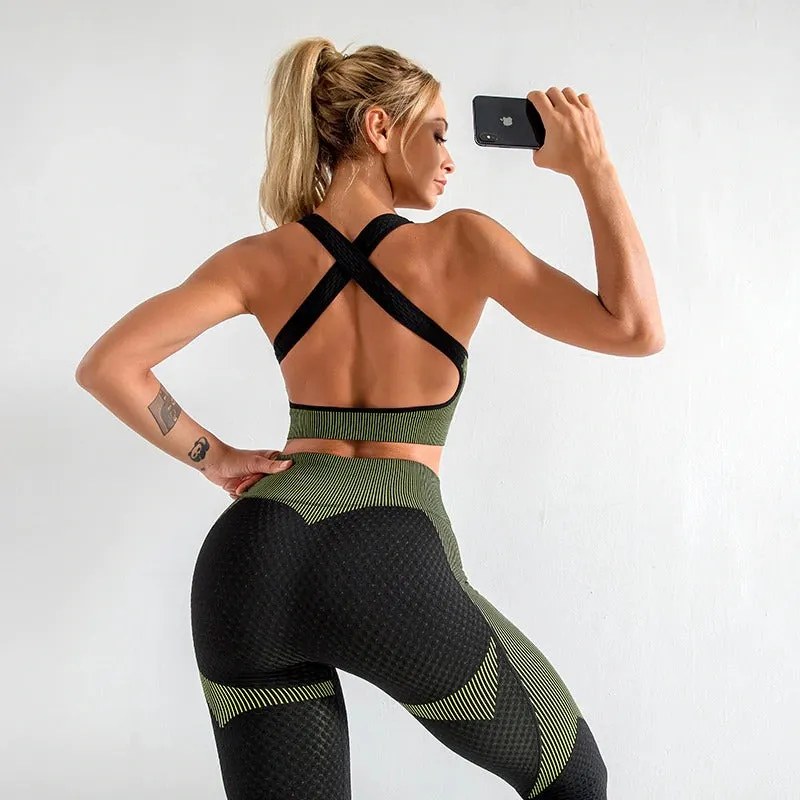 Ajax 3 Piece Yoga Top Legging Set