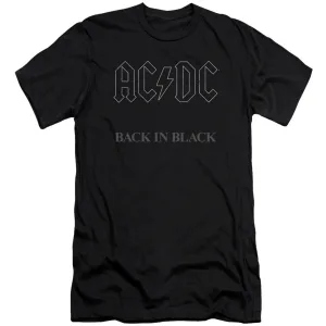 Back In Black (Canvase Brand) Adult Slim Fit Slim Fit T-shirt