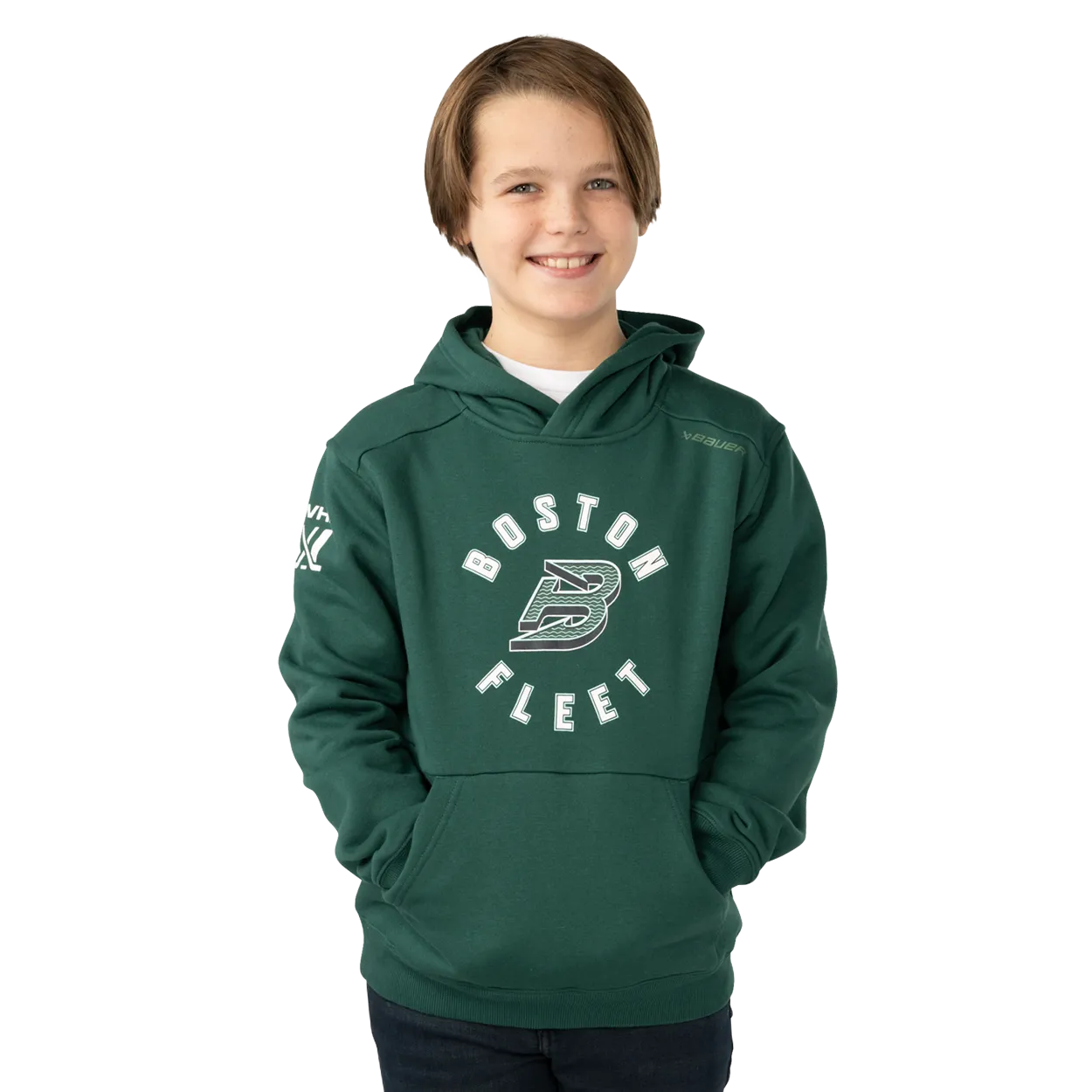 BAUER PWHL TEAM ULTIMATE HOODIE YOUTH BOSTON FLEET