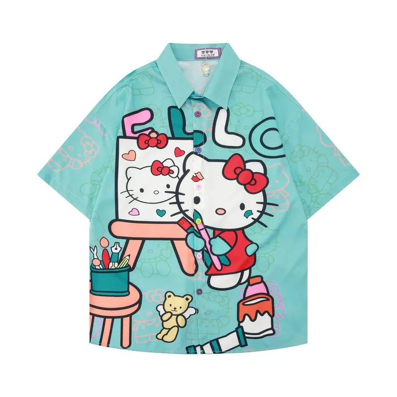 Blue Hello Kitty Shirts