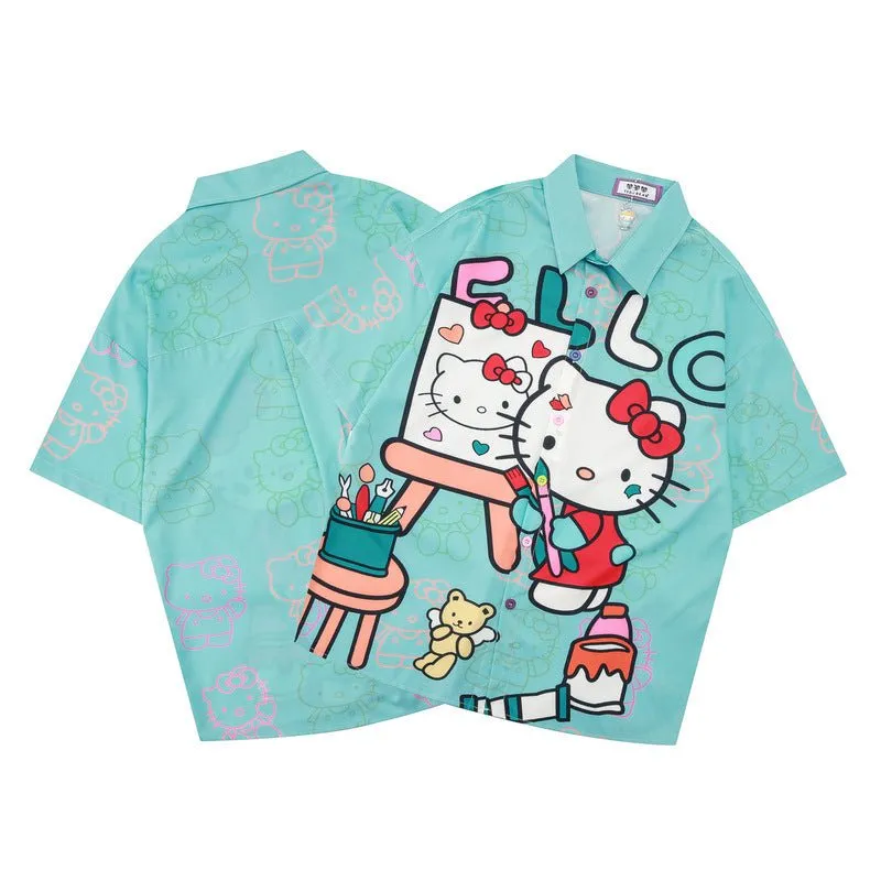 Blue Hello Kitty Shirts