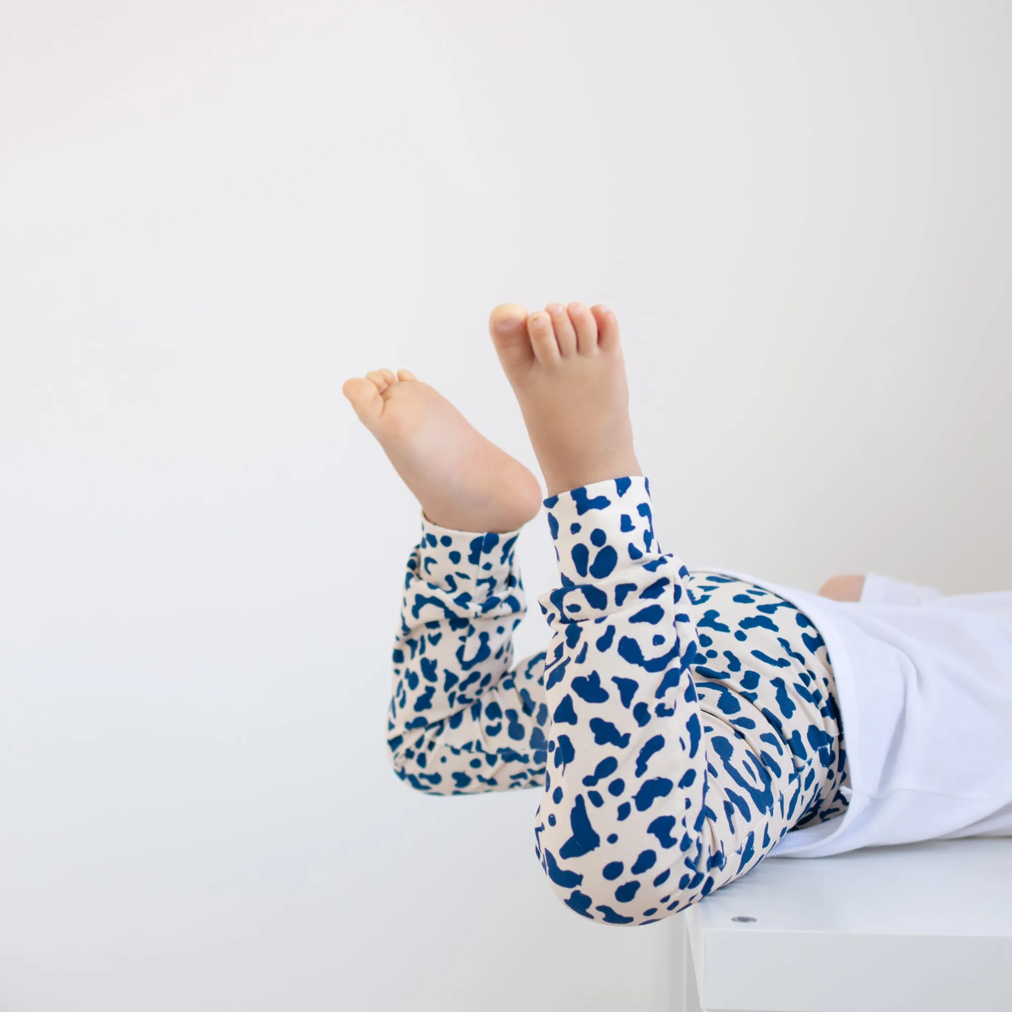 Blue leopard print Leggings