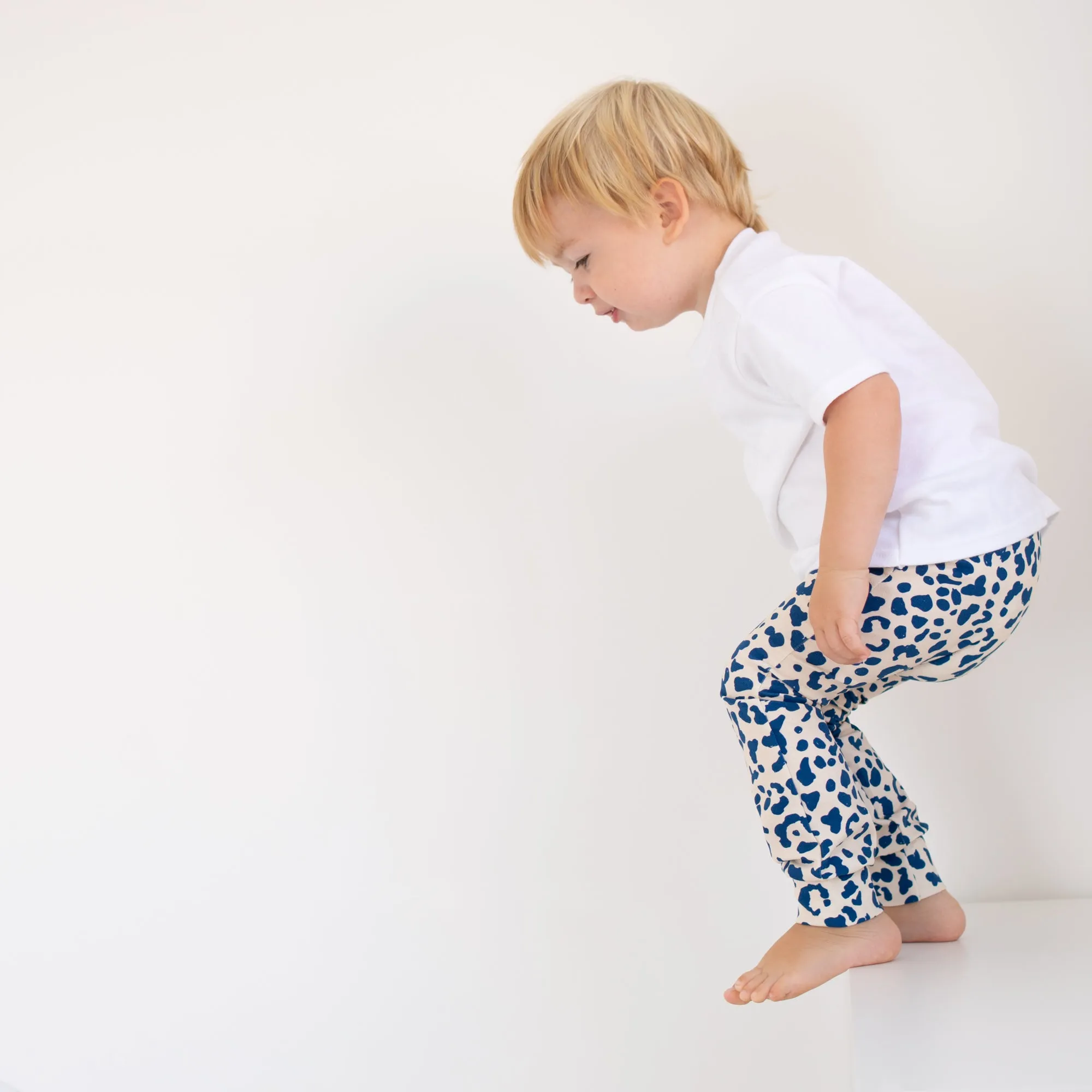 Blue leopard print Leggings