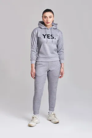 Braves-Vibes Gray Hoody Tracksuit - Women