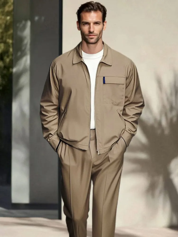 Cargo Style Jacket Pants Set