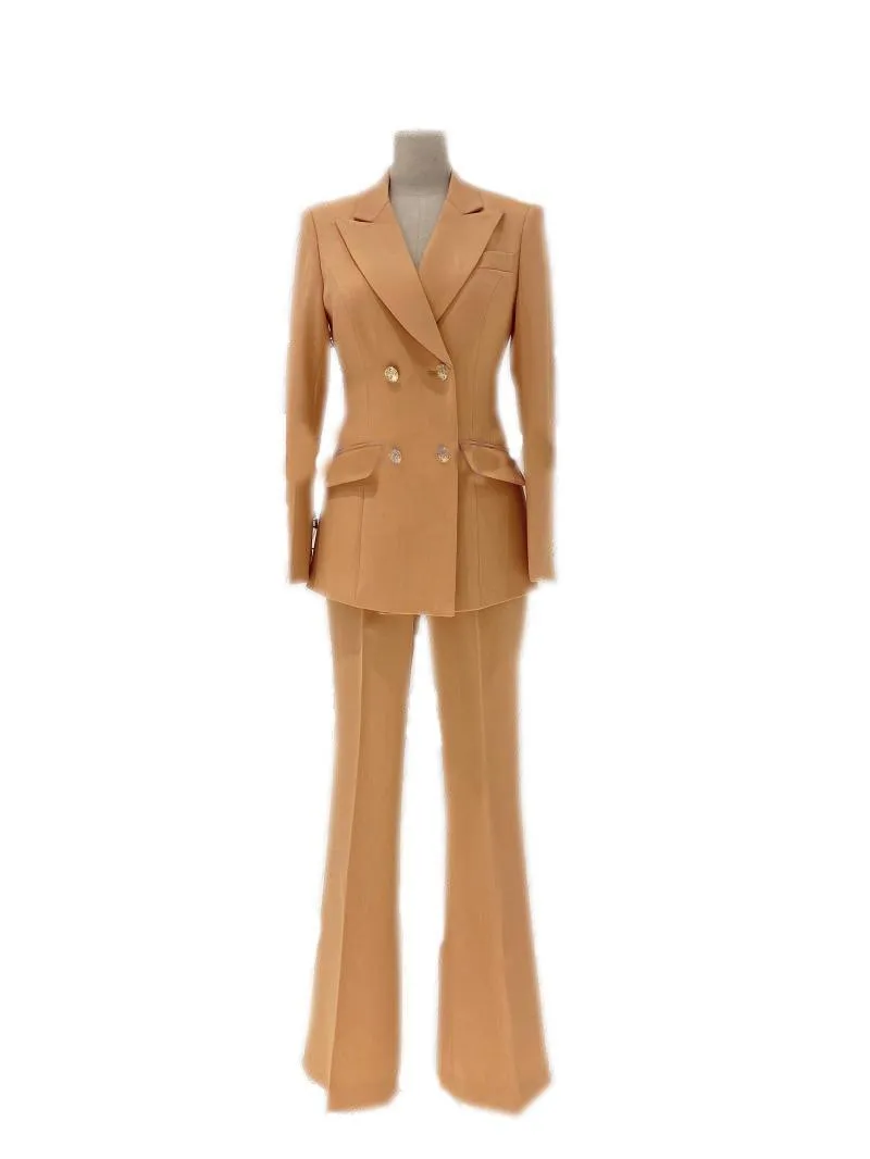 Double-Breasted Formal Women Pantsuits - Women Trouser Suits - Trouser Suit