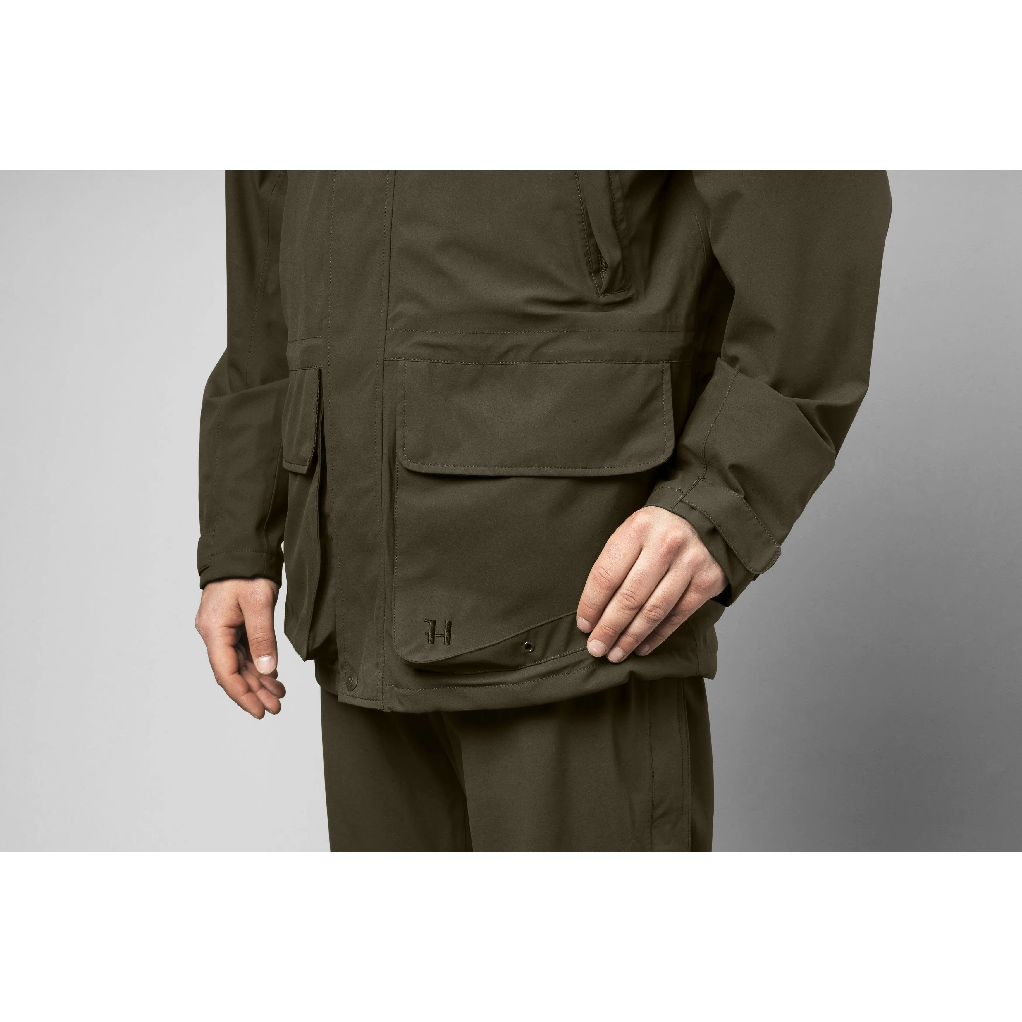 Harkila Orton Technical HWS Mens Waterproof Jacket - Willow Green