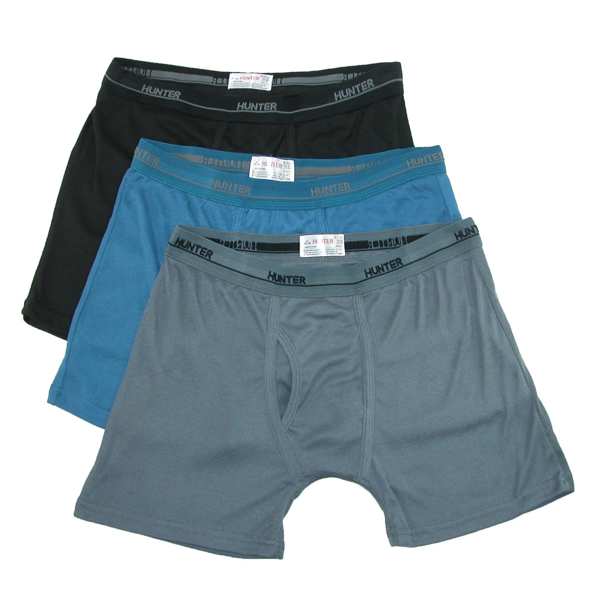 Hunter Men's Boxer Brief Underwear (3 Pair Pack)