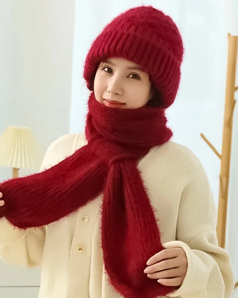 Integrated Ear Protection Windproof Cap Scarf