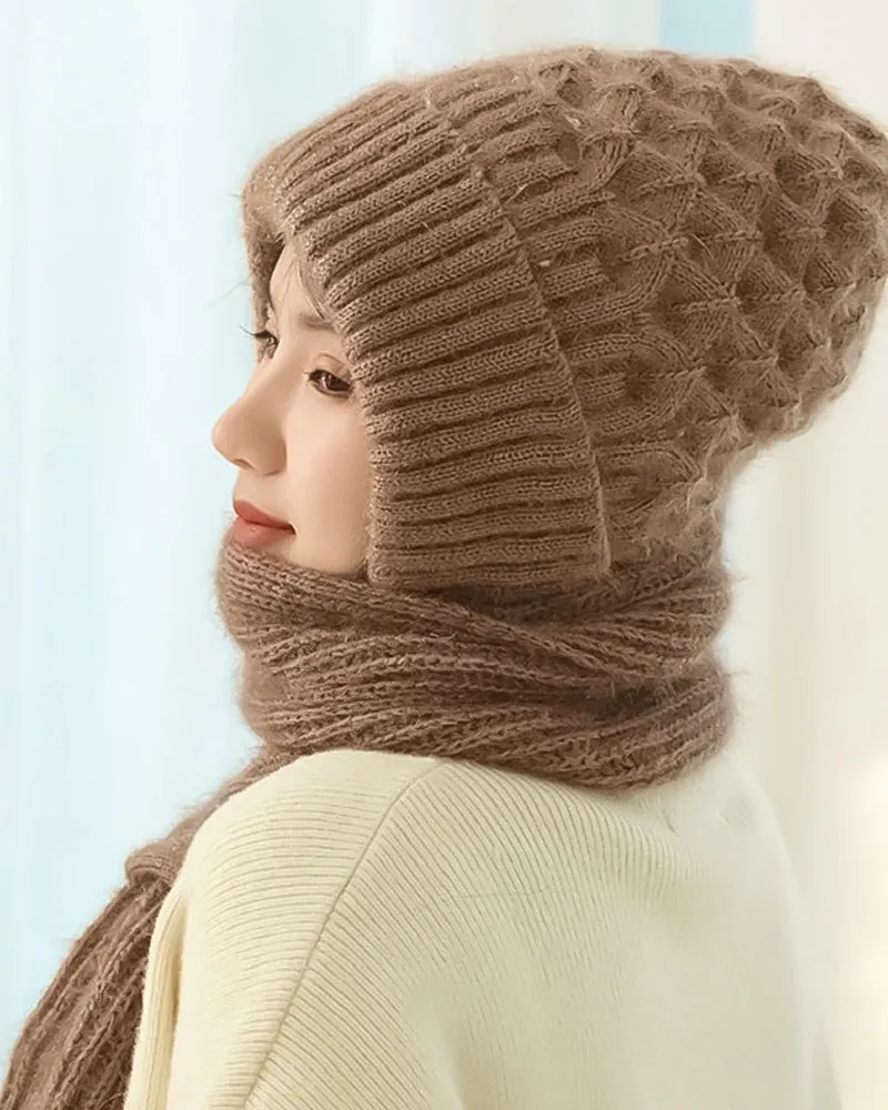 Integrated Ear Protection Windproof Cap Scarf