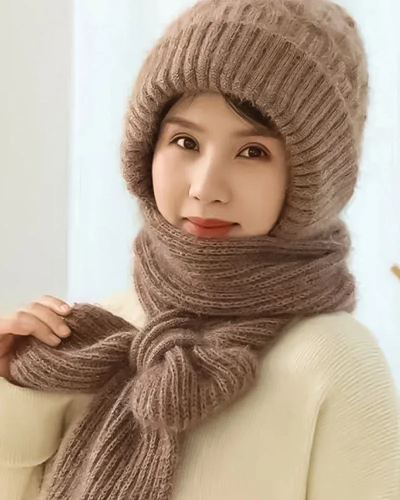 Integrated Ear Protection Windproof Cap Scarf