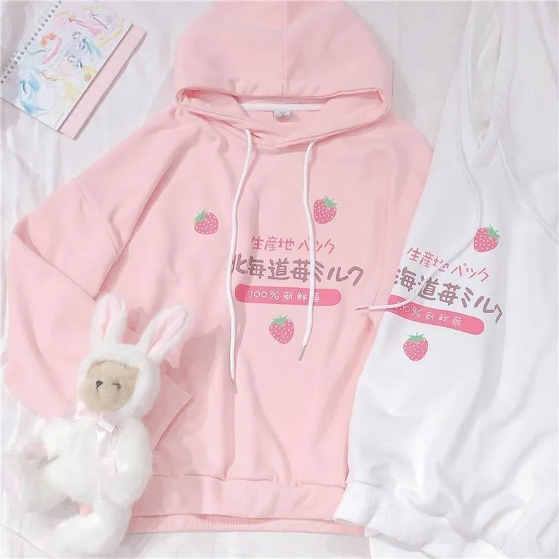 Japanese Strawberry Hoodie