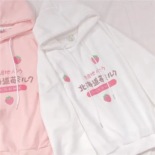 Japanese Strawberry Hoodie