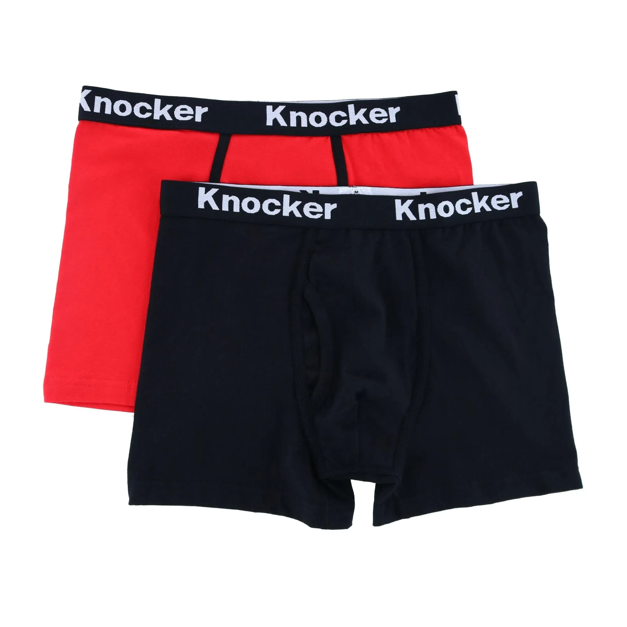 Knocker Men's Boxer Briefs with Contrasting Trim (2 Pack)