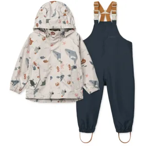 LIEWOOD Sea Creature / Sandy Manu Rainwear Set