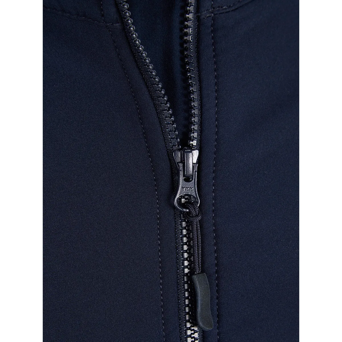 Mens Black / Navy Softshell Fleece Lined Water Repellent Jackets