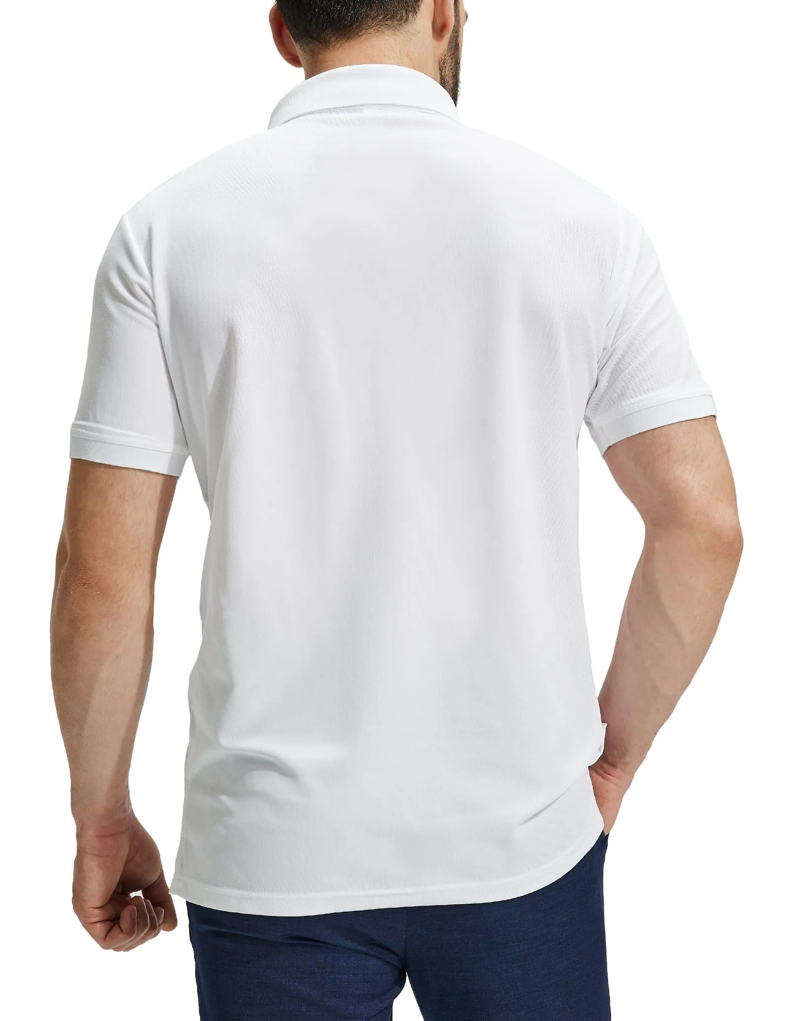 Men's Golf Polo Shirts Regular-fit Casual Collared T-Shirts