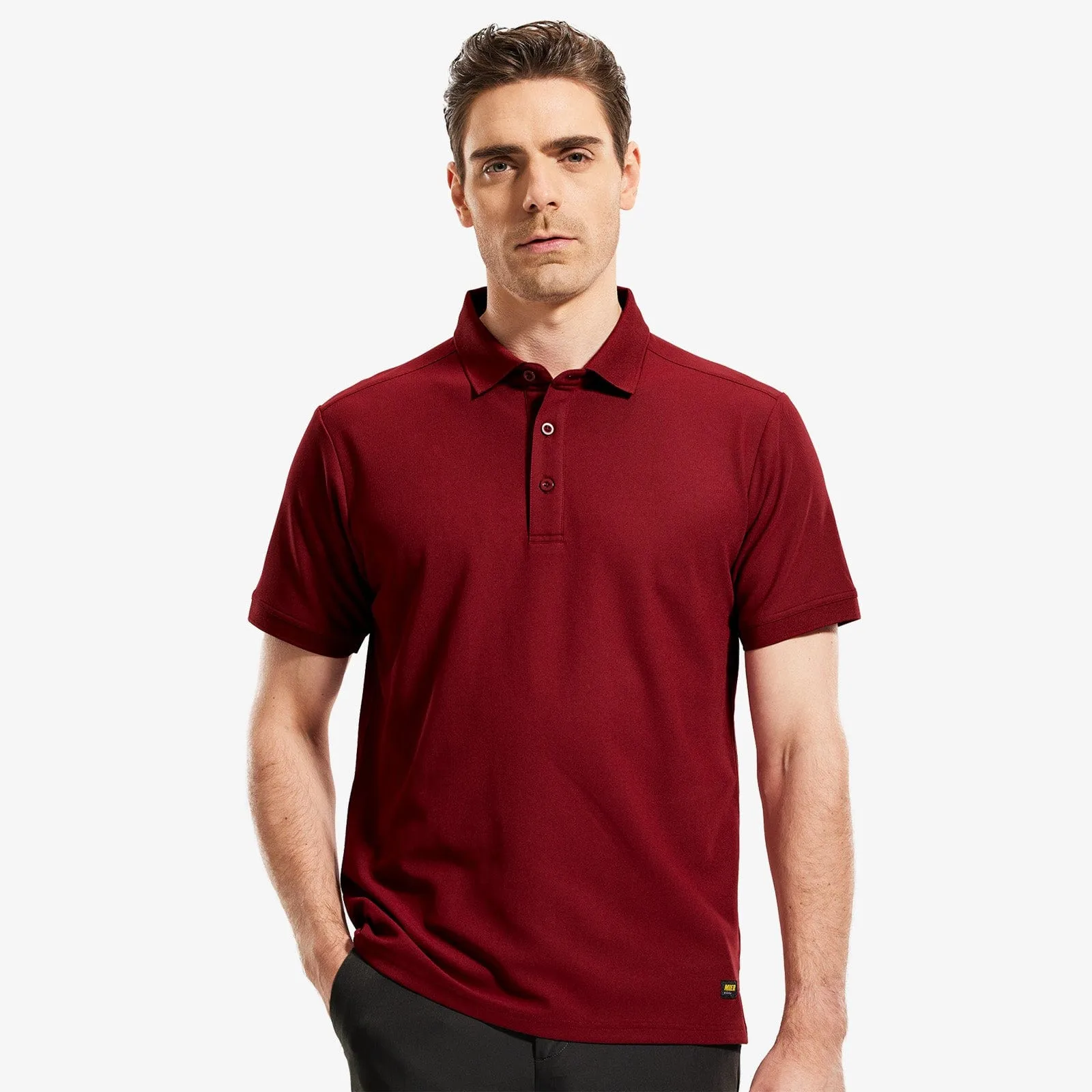 Men's Golf Polo Shirts Regular-fit Casual Collared T-Shirts