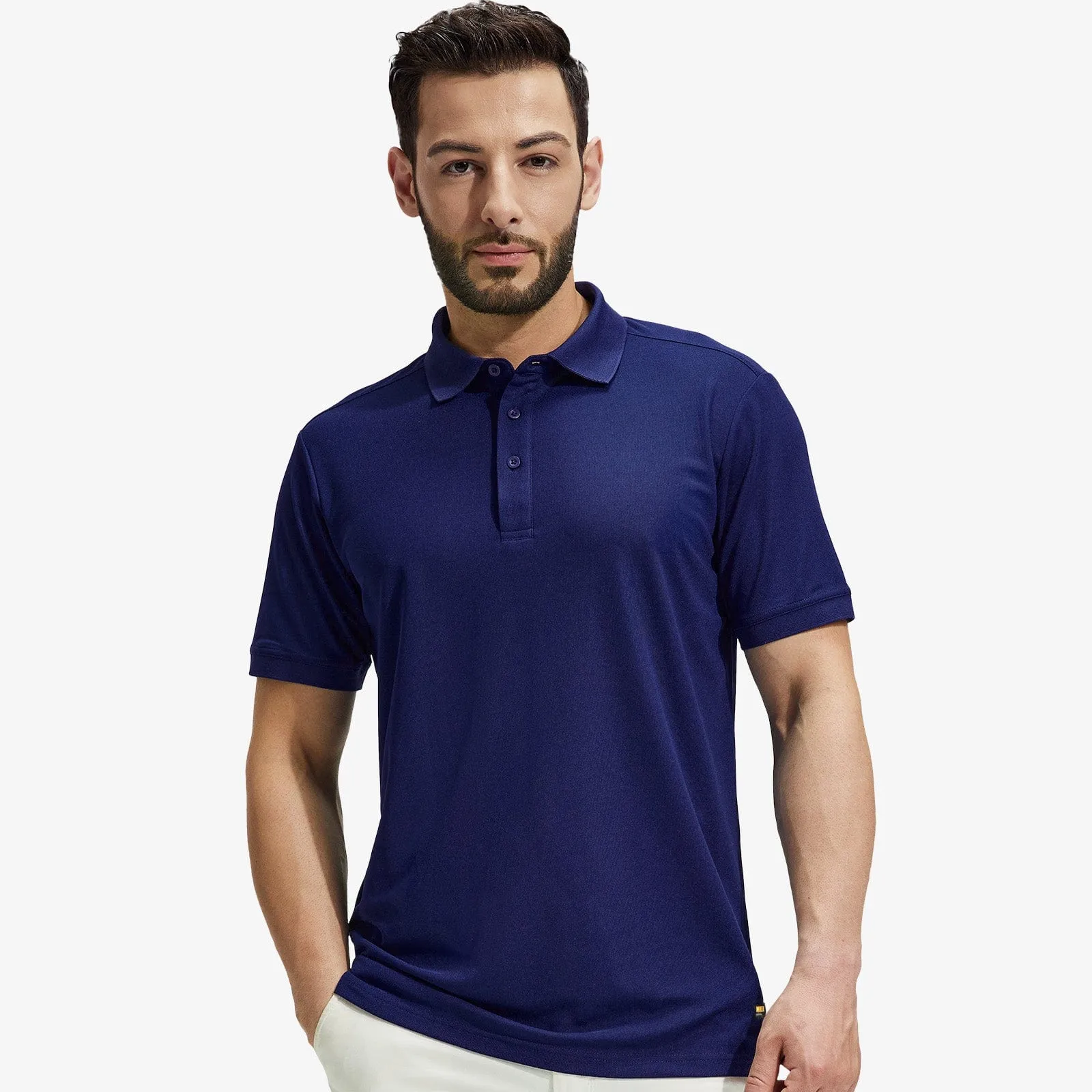 Men's Golf Polo Shirts Regular-fit Casual Collared T-Shirts