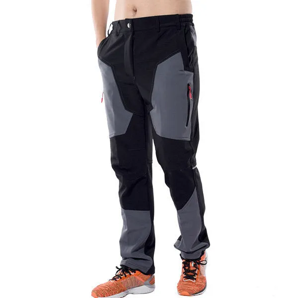 Mens Outdoor Fleece Liner Warm Super Elastic-waist Pants