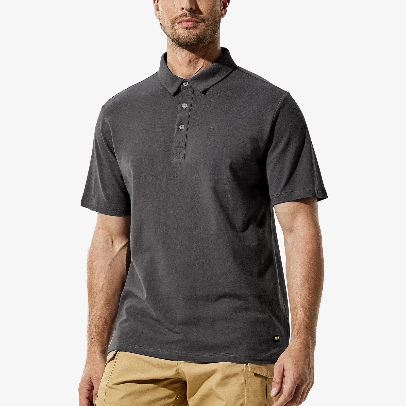 Men's Short Sleeve Polo Shirts Ultra-Soft Cotton Golf Shirts