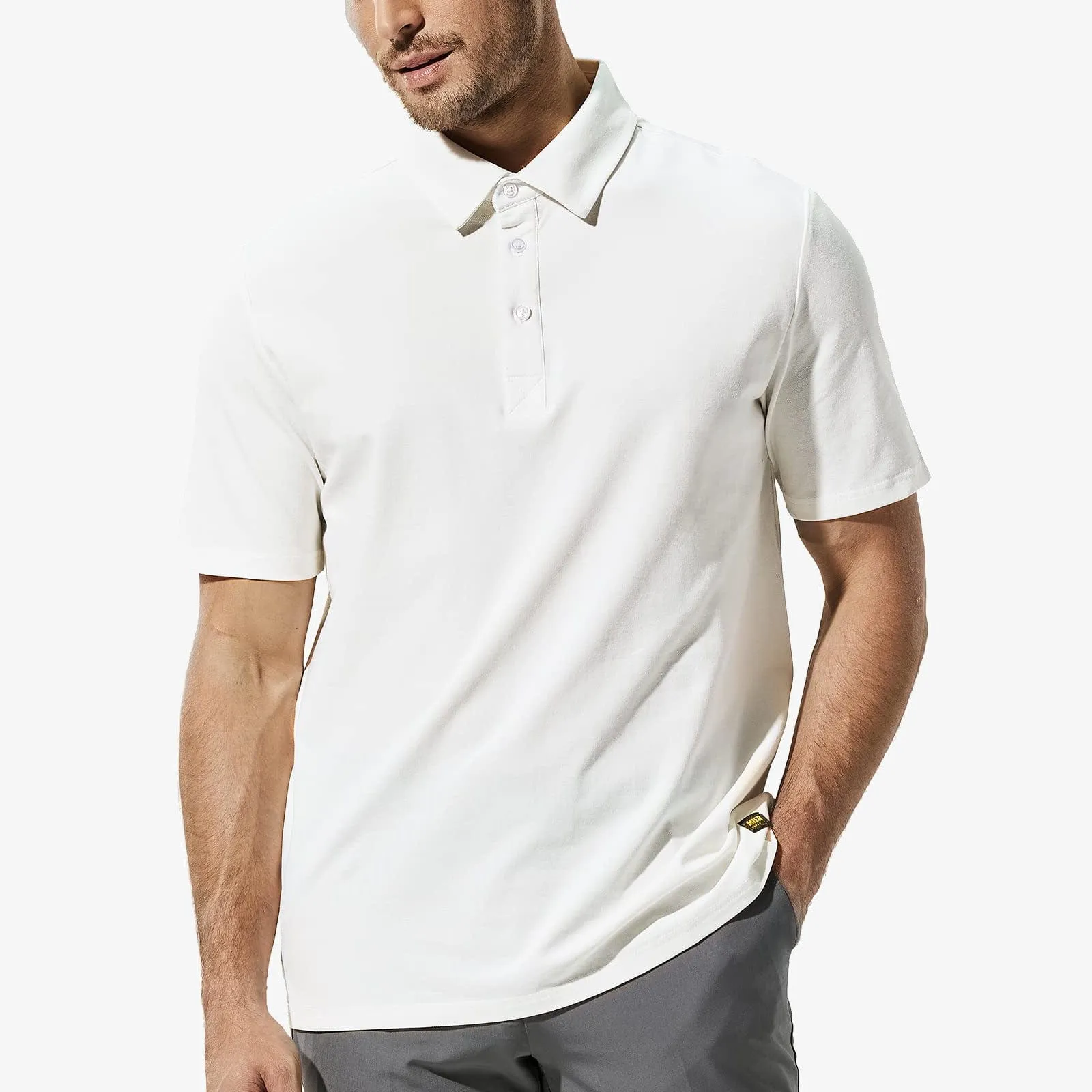 Men's Short Sleeve Polo Shirts Ultra-Soft Cotton Golf Shirts