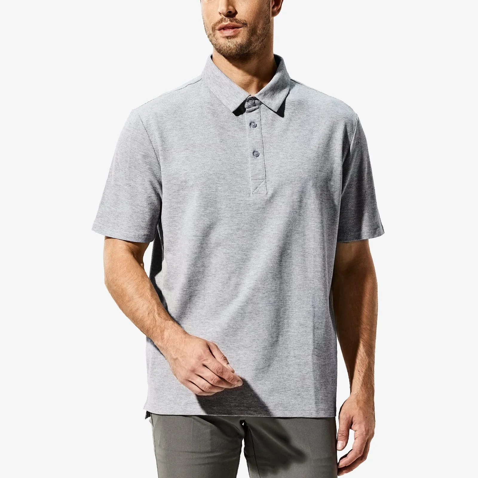 Men's Short Sleeve Polo Shirts Ultra-Soft Cotton Golf Shirts