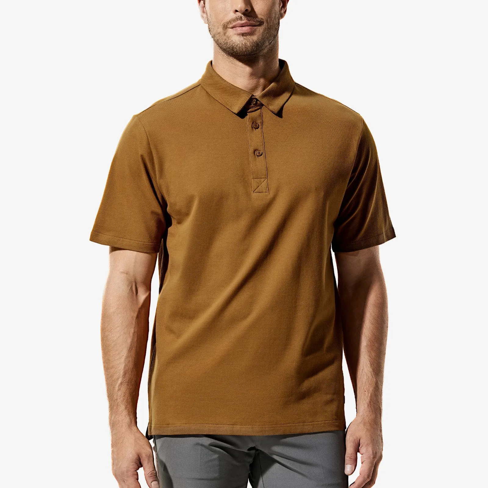 Men's Short Sleeve Polo Shirts Ultra-Soft Cotton Golf Shirts