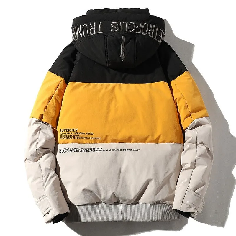 Men's Windproof Streetwear Down Jacket