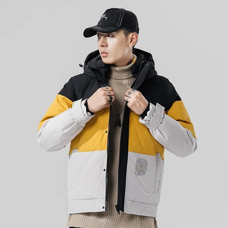 Men's Windproof Streetwear Down Jacket