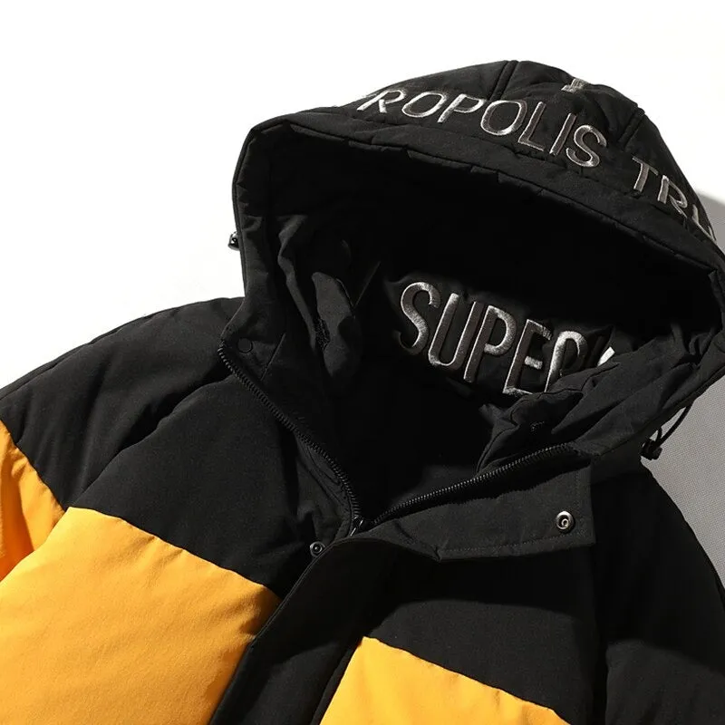 Men's Windproof Streetwear Down Jacket