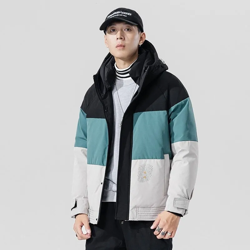 Men's Windproof Streetwear Down Jacket