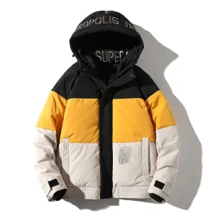 Men's Windproof Streetwear Down Jacket