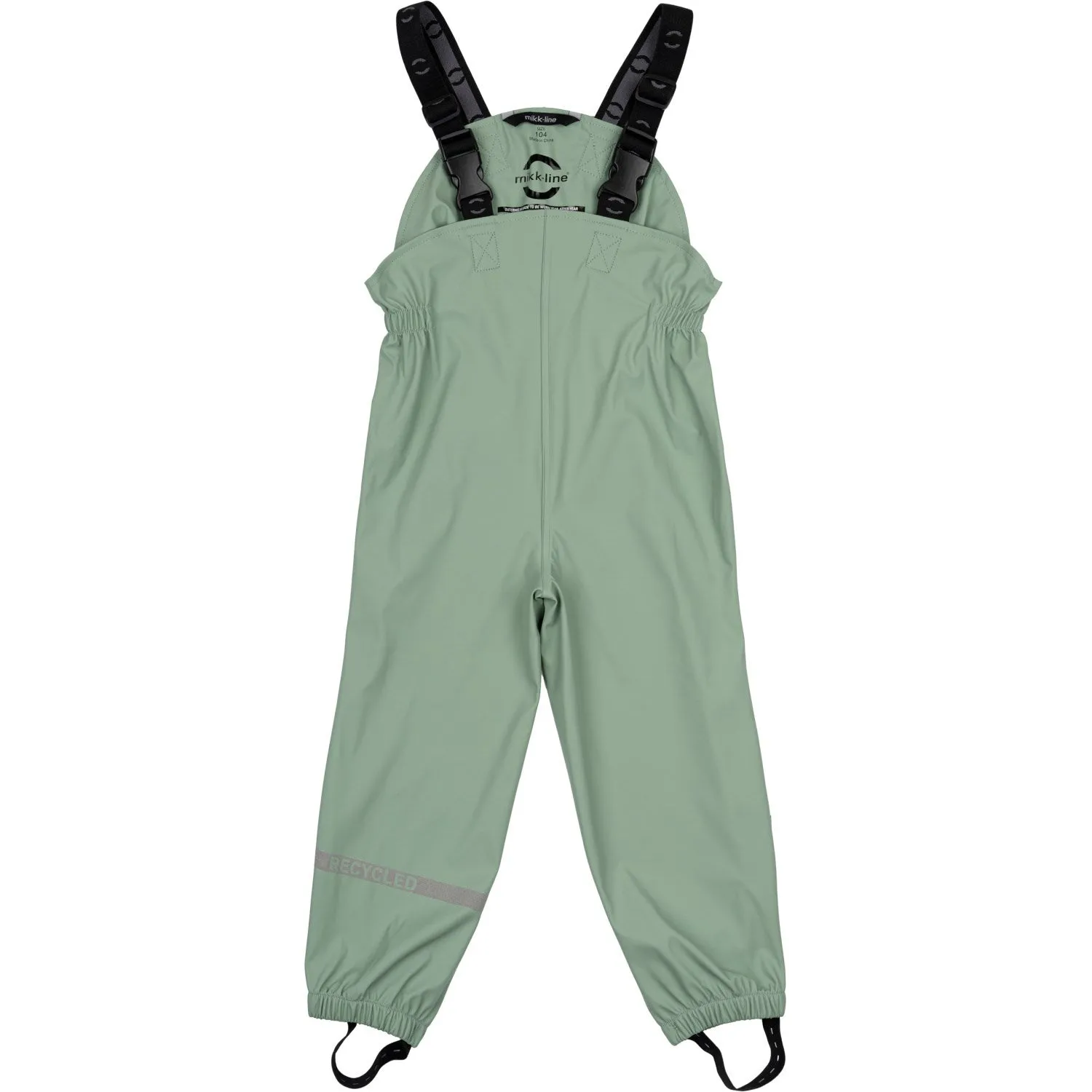 Mikk-Line Green Bay AOP Suspenders PU Rain Set