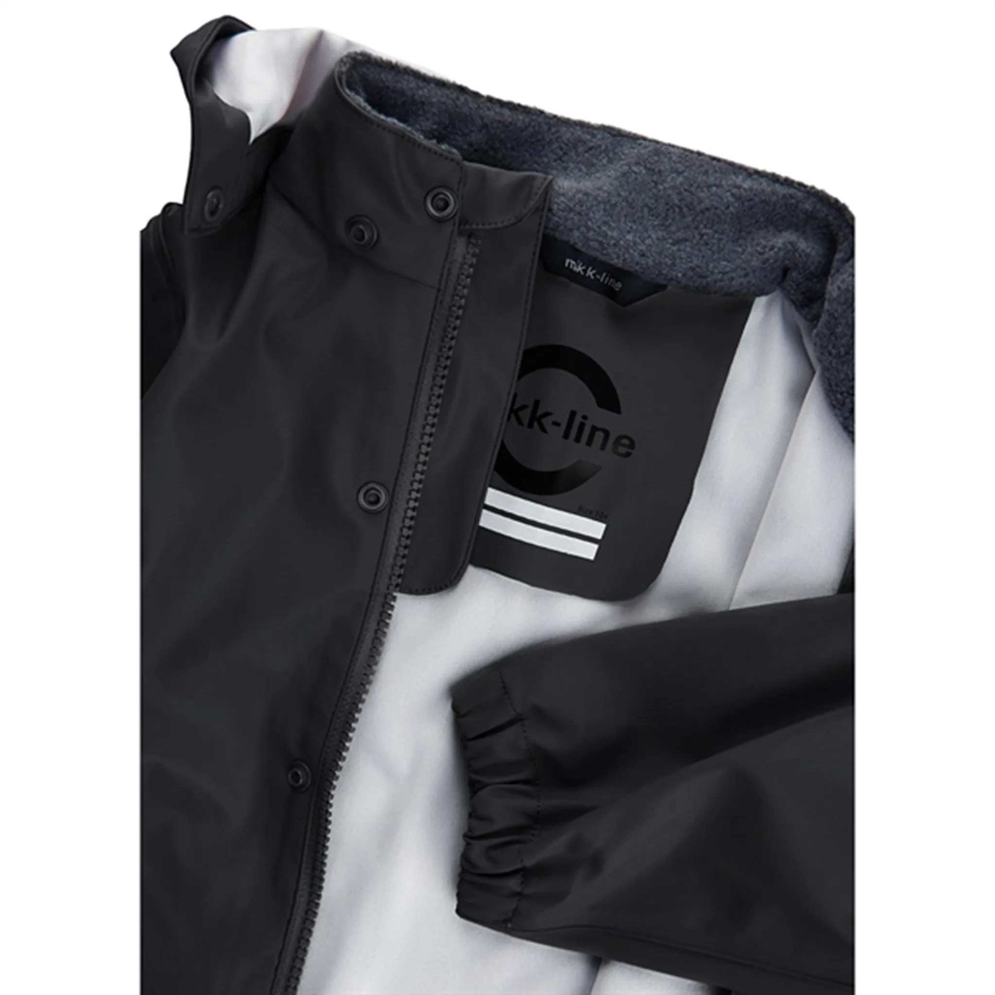 Mikk-Line Rainwear Jacket And Pants Black