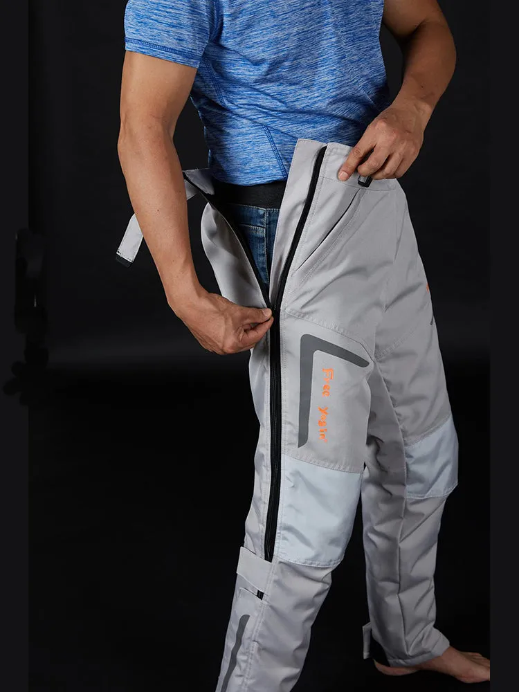 Motorcycle pants fall-proof motorcycle men's riding pants thermal equipment detachable windproof quick-release pants