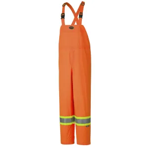 Pioneer Men's Hi-Vis Safety Bib Pants 150D | CSA Waterproof, Reflective, Windproof Workwear | PU-Coated Polyester, StarTech® Tape | Sizes XS-5XL