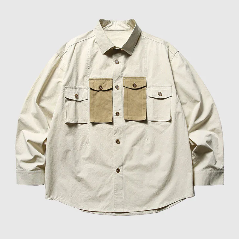 Pocket Contrast Shirts