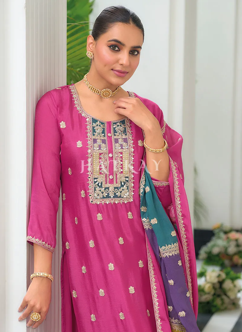 Rani Pink Salwar Kameez Suit