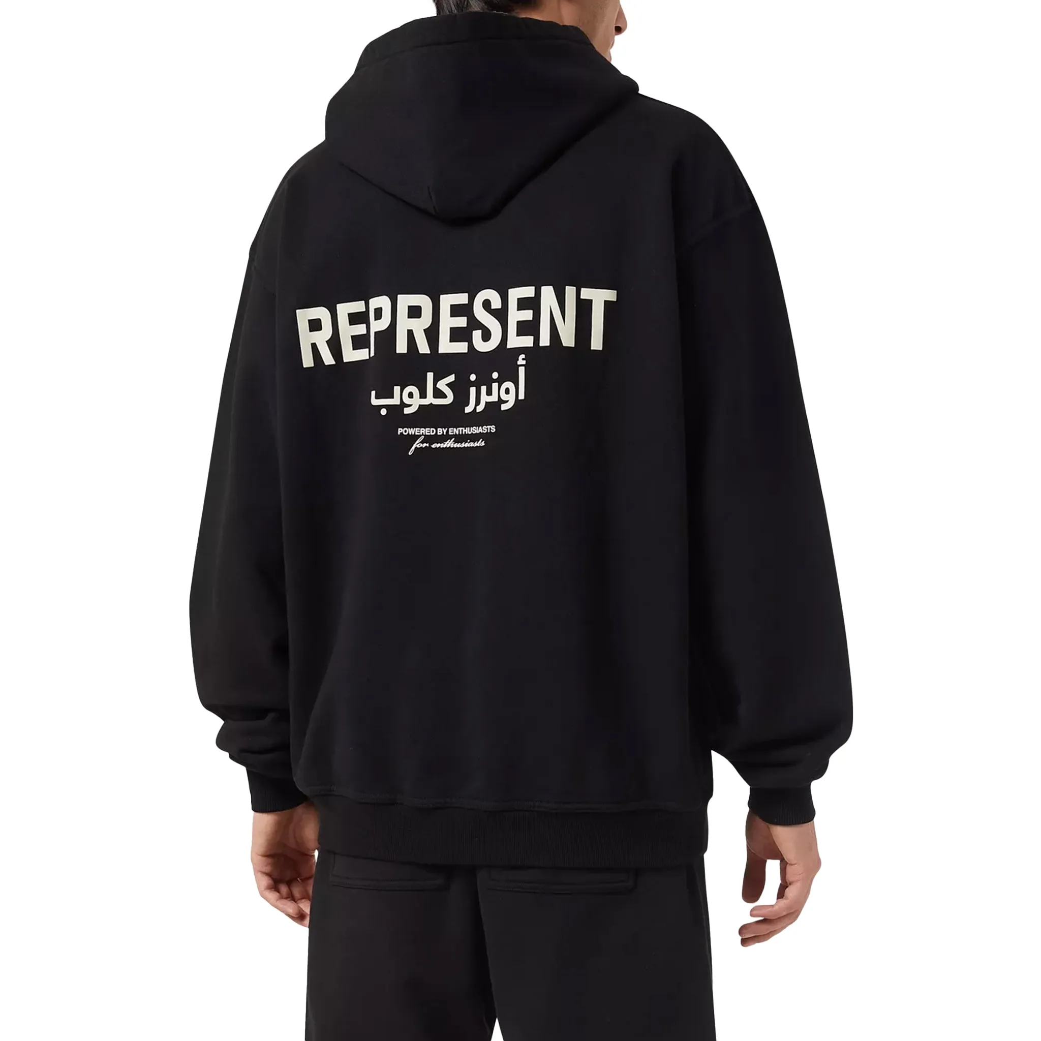 Represent Ounass Owners Club Hoodie Jet Black