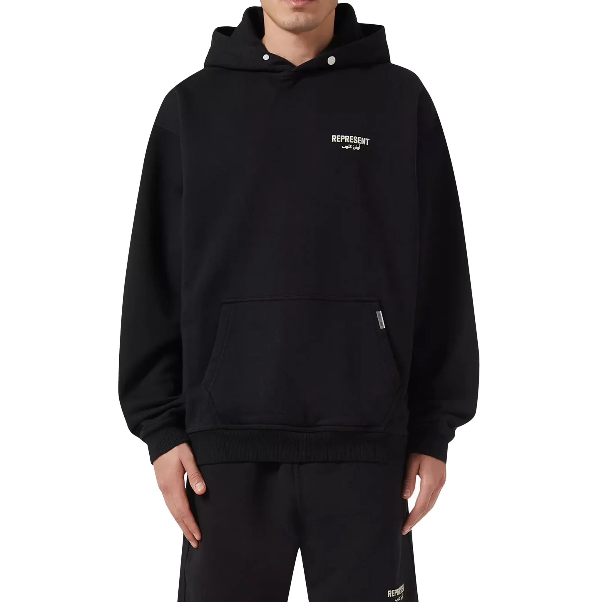 Represent Ounass Owners Club Hoodie Jet Black