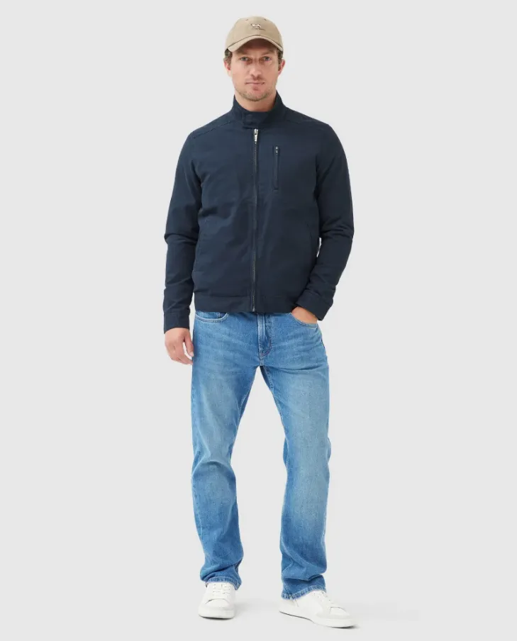 RODD & GUNN<BR>
Armitage Casual Jacket<BR>
Navy<BR>