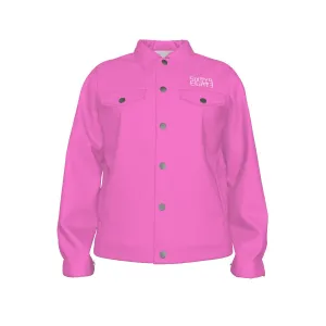 Sixty Eight 93 Logo White Pink Unisex Lapel Jacket