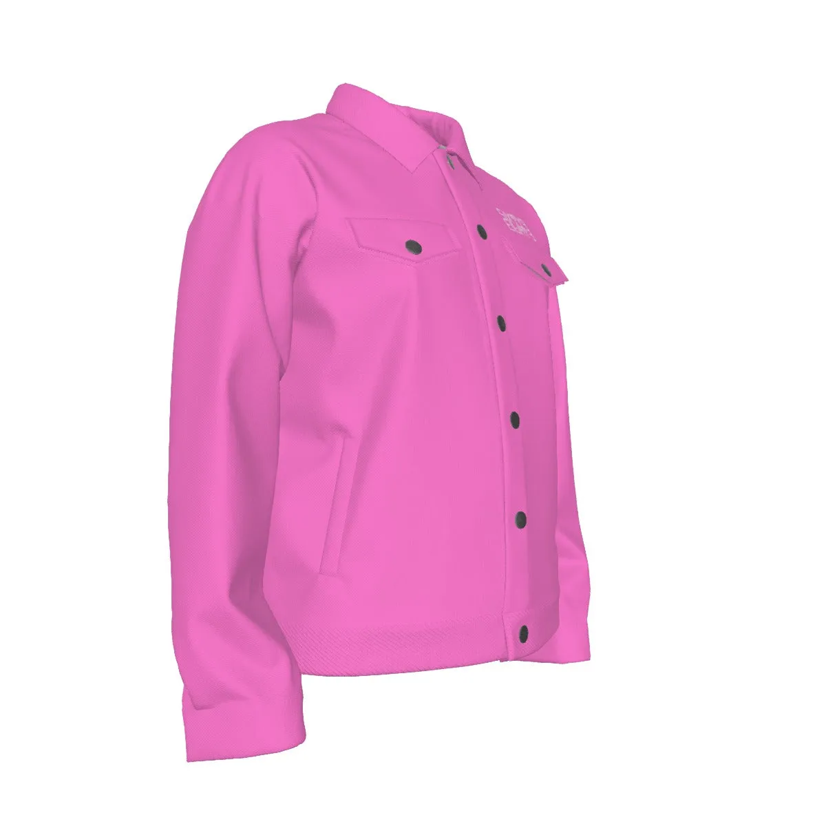 Sixty Eight 93 Logo White Pink Unisex Lapel Jacket