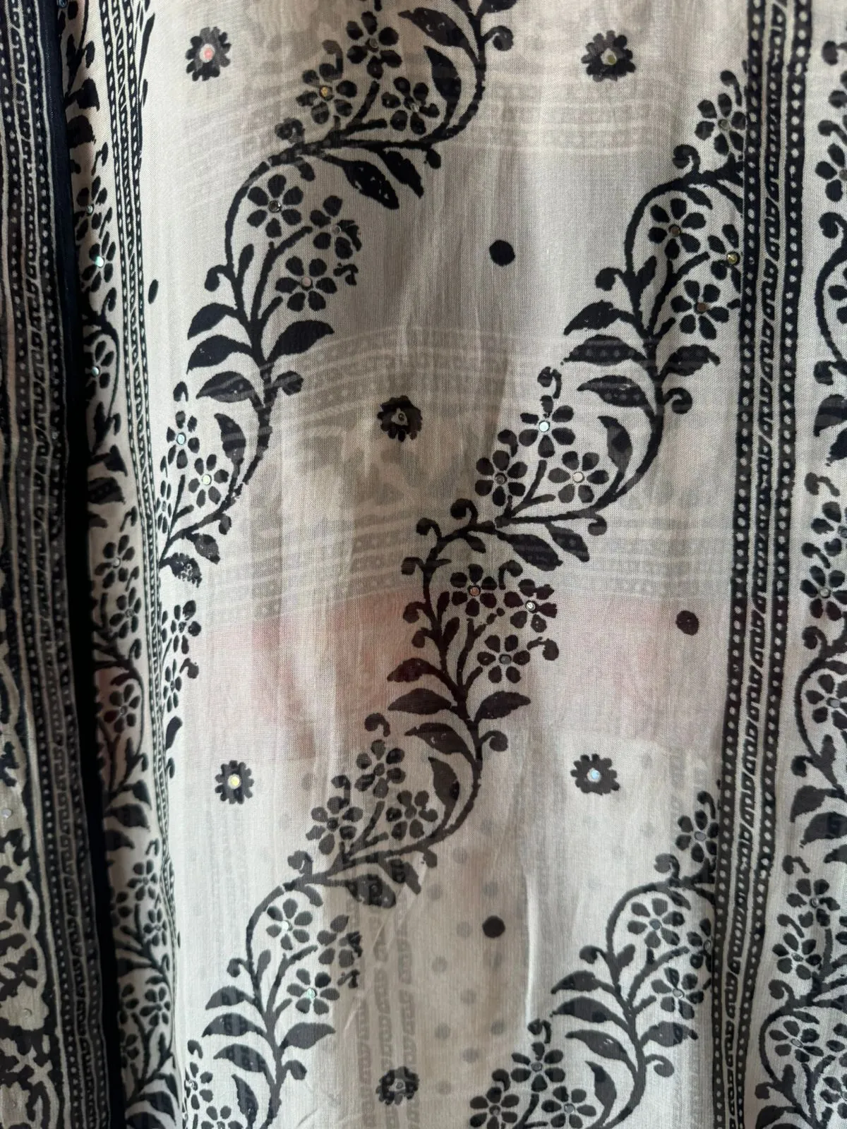 Soft organza Jaipuri block printed Suits