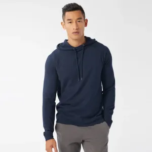 Soft Slub Long Sleeve Hoodie (Sky Captain)