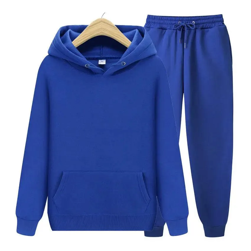 Stay Cozy and Stylish with Our Latest Unisex Solid Color Hoodie Sweat Suit