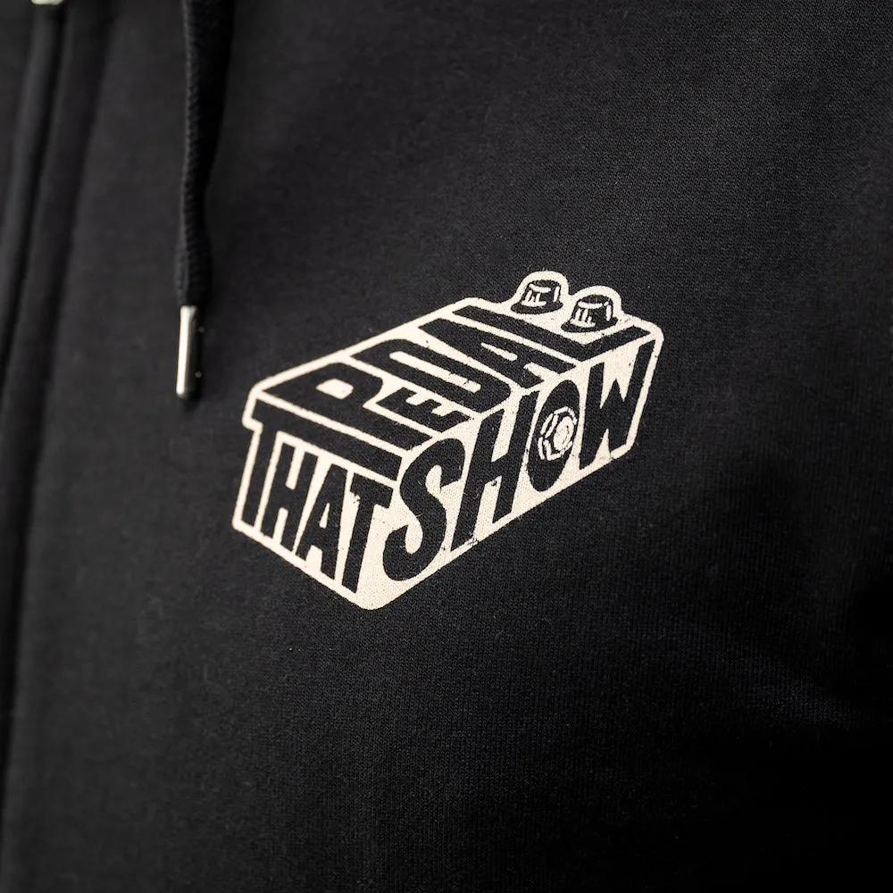 That Pedal Box Zip-Up Hoodie - Vintage Cream on Black