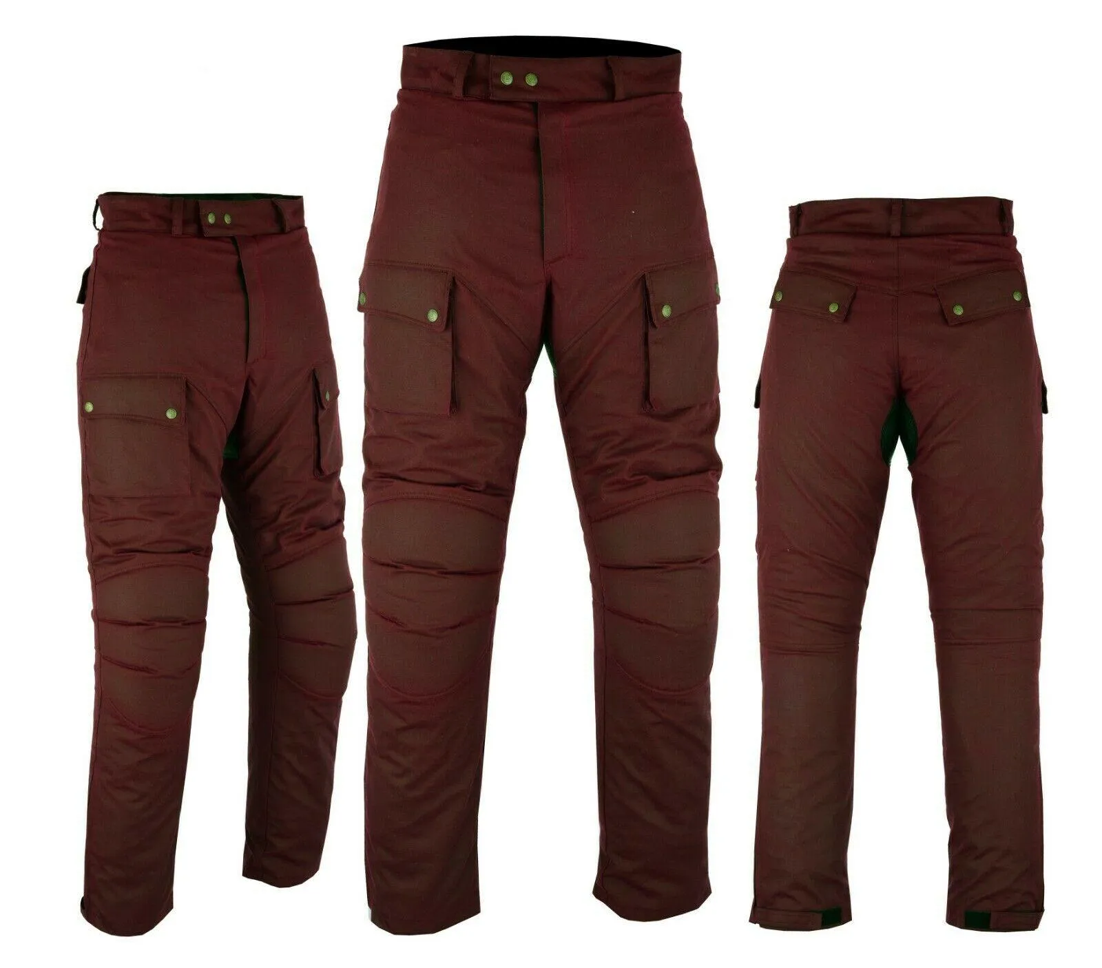 Warrior Gears Waxed Cotton Motorcycle Suit | 2 PC -OXBlood