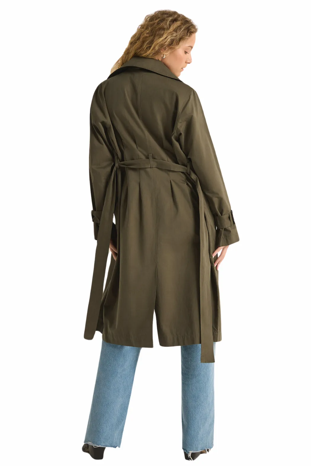 Z Supply Dorian Trench Coat - Grape Leaf